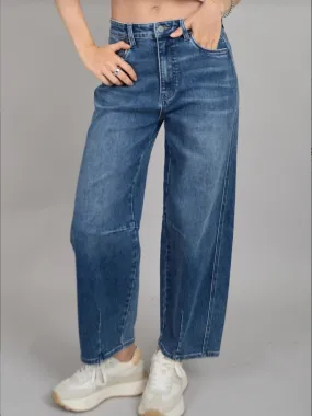 Barni Stretch Denim Barrel Jean
