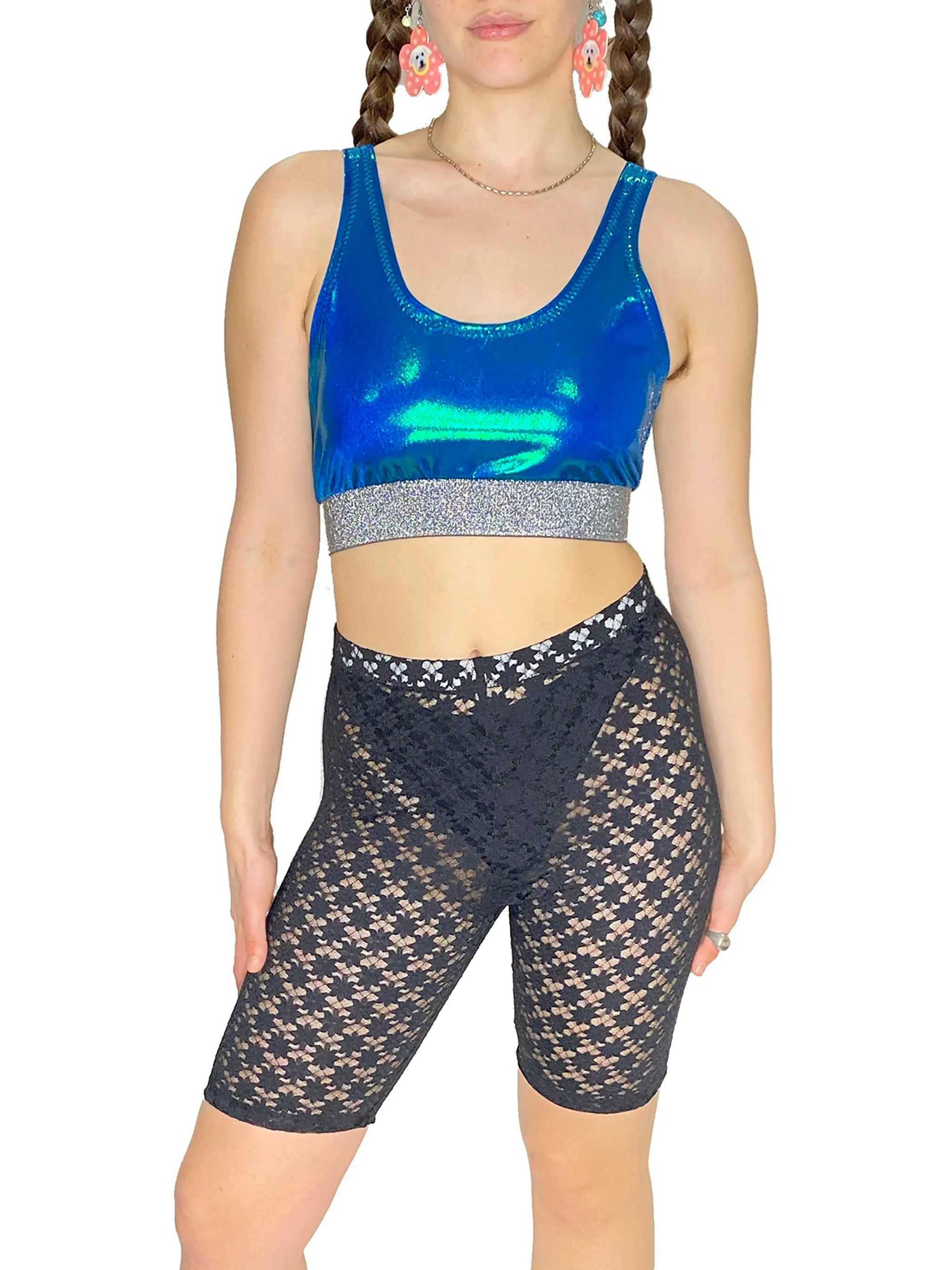 Black Lace Bike Shorts