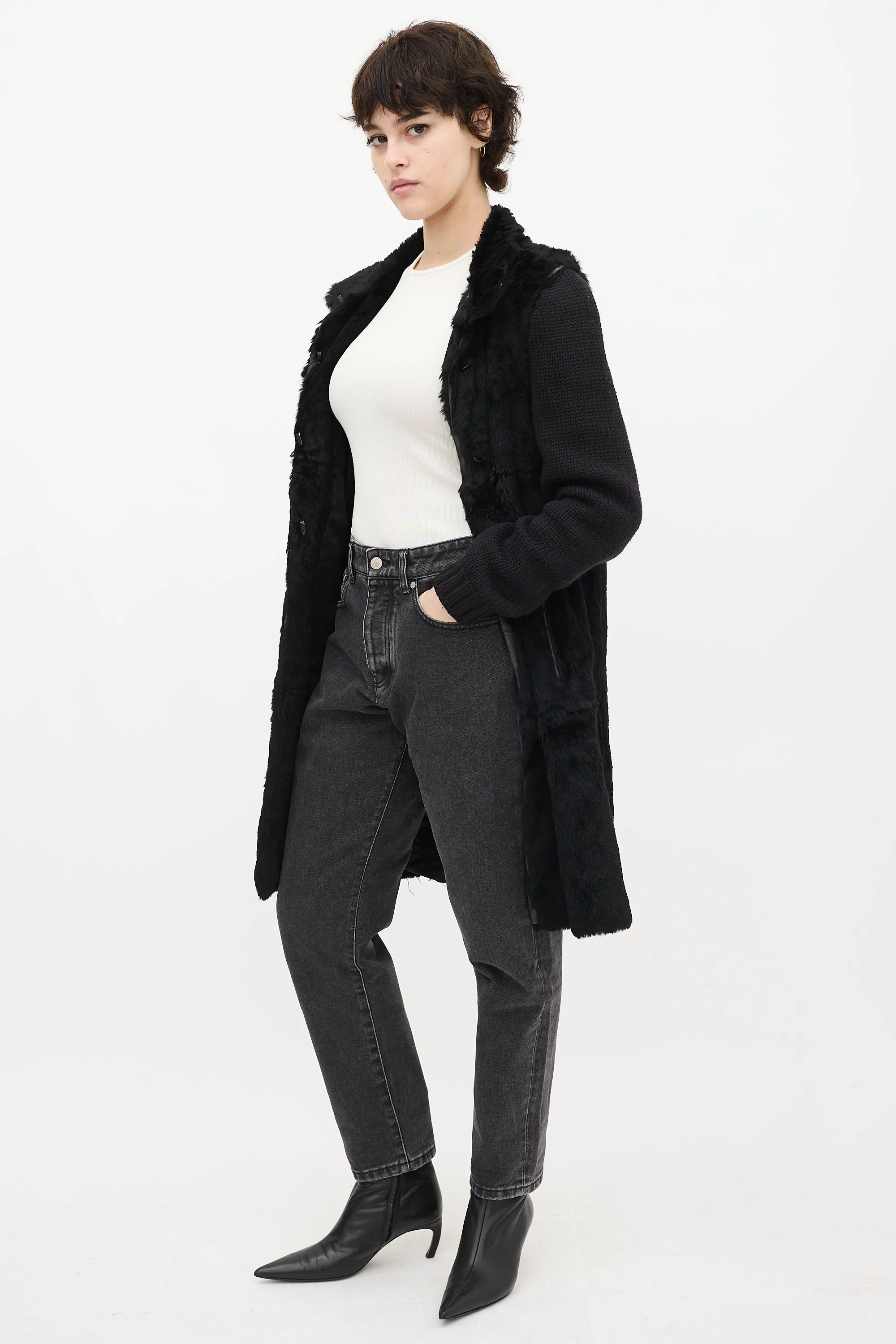 Black Tapered Fit Jeans