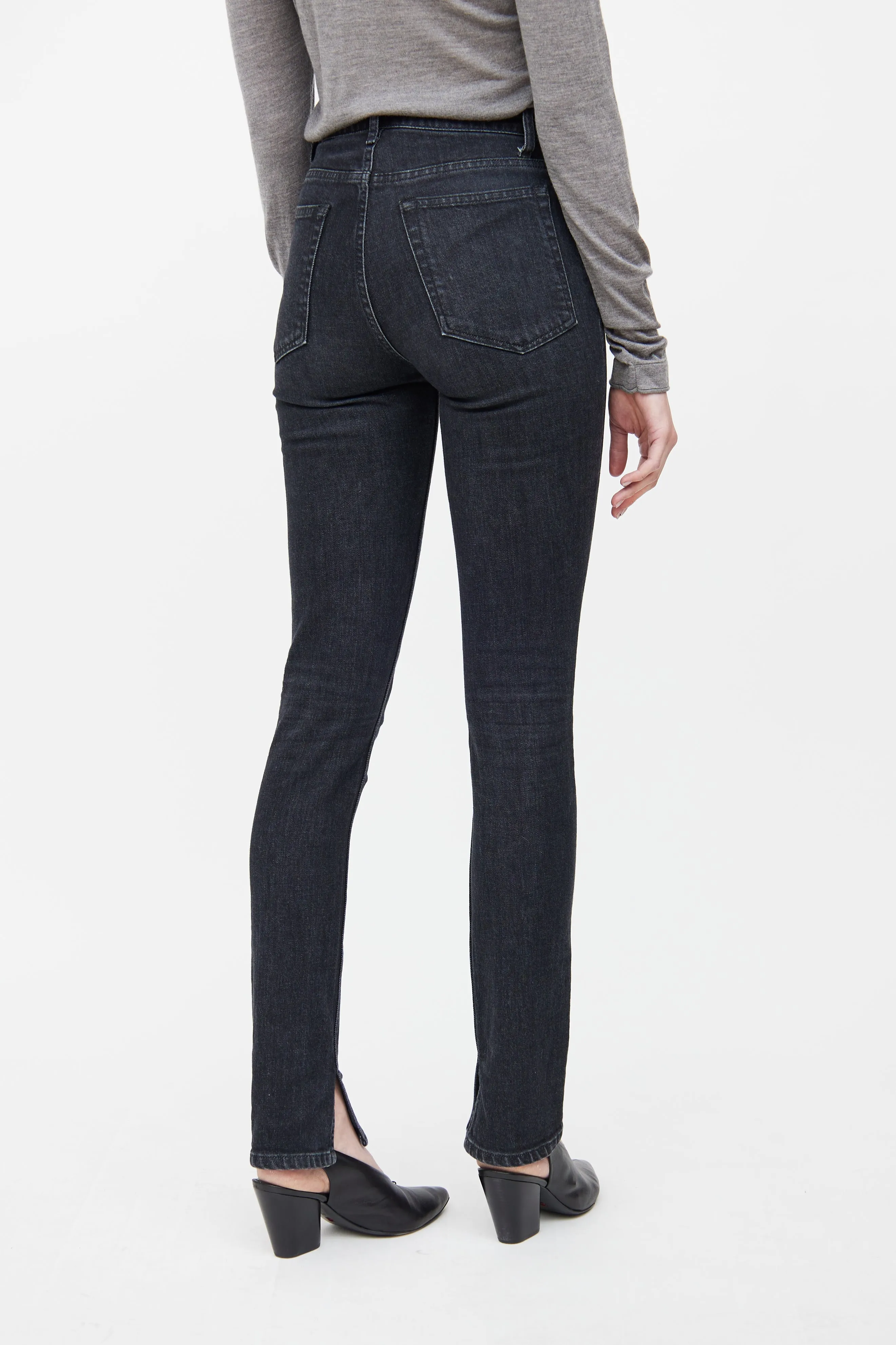 Black Tapered Jeans
