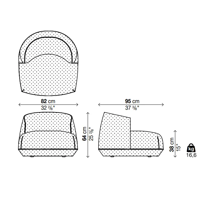 BRIONI Lounge Chair