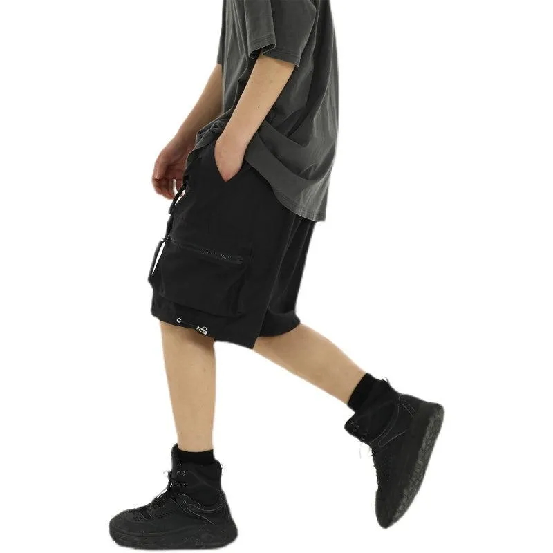 Casual Tie Waist Cargo Shorts