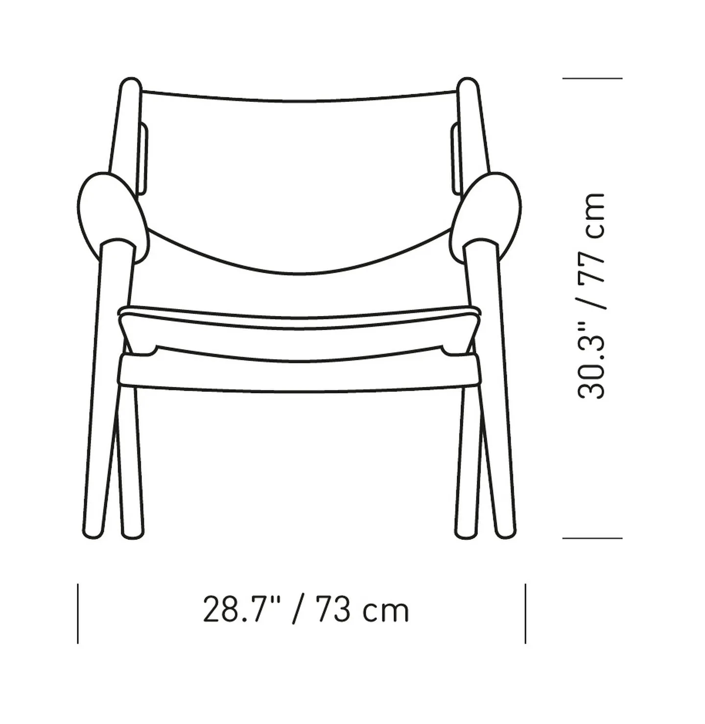 CH28P Lounge Chair