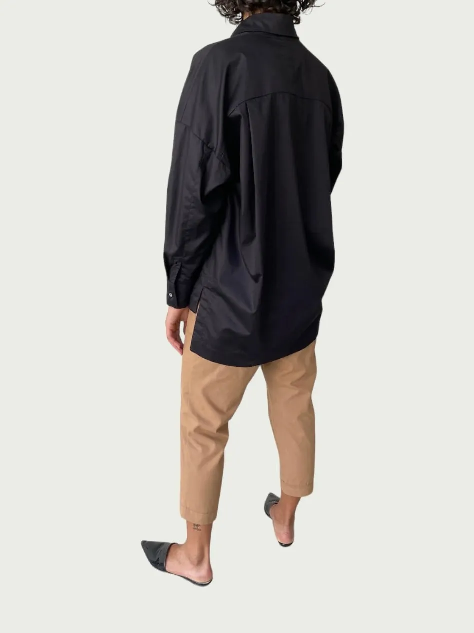 Cotton Tapered Slack in Camel