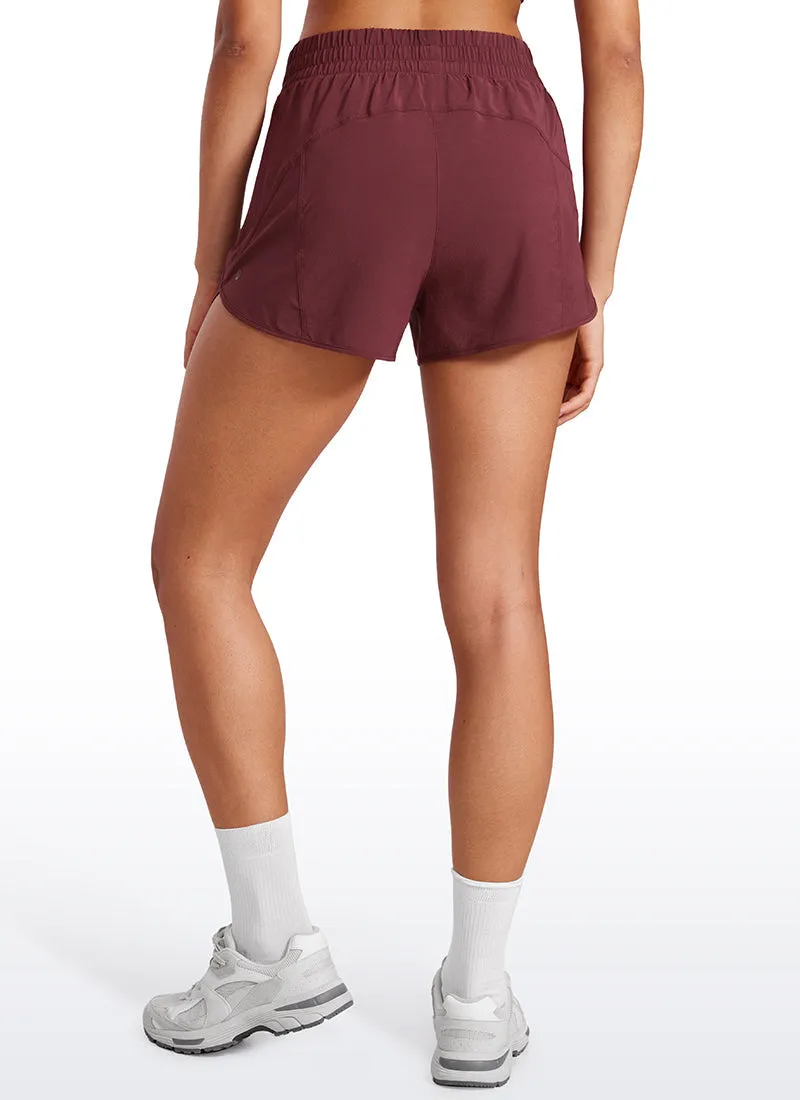 Feathery-Fit Soft High Waisted Mesh Lined Shorts 3''