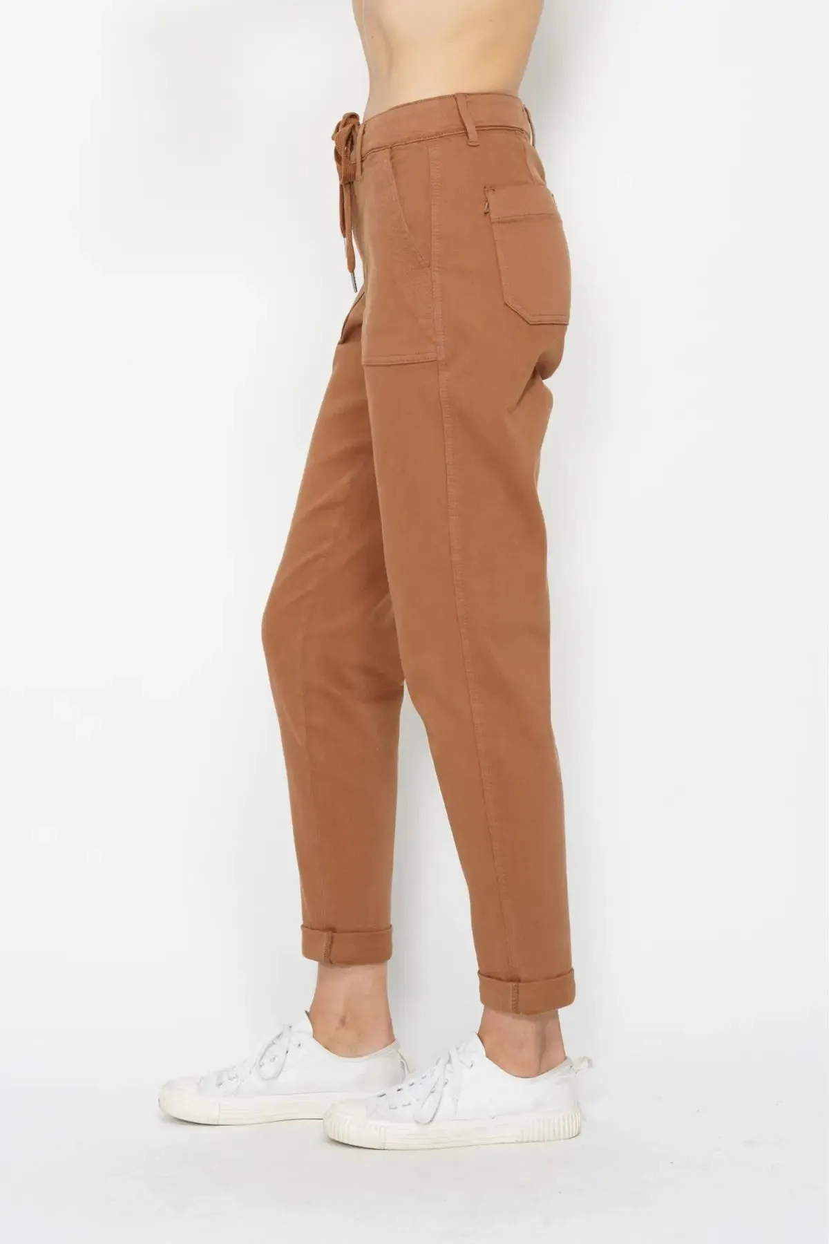 Judy Blue HW Camel Double Cuff Jogger