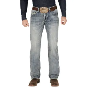 Men's Rock and Roll Regular Fit Stackable Boot Cut Jeans BMSPD03658