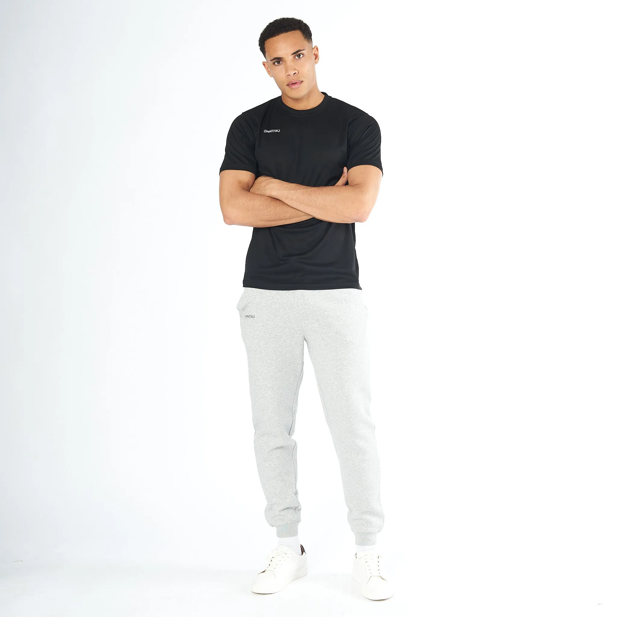 Omnitau Adult's Team Sports Organic Cotton Sweat Pants - Heather Grey