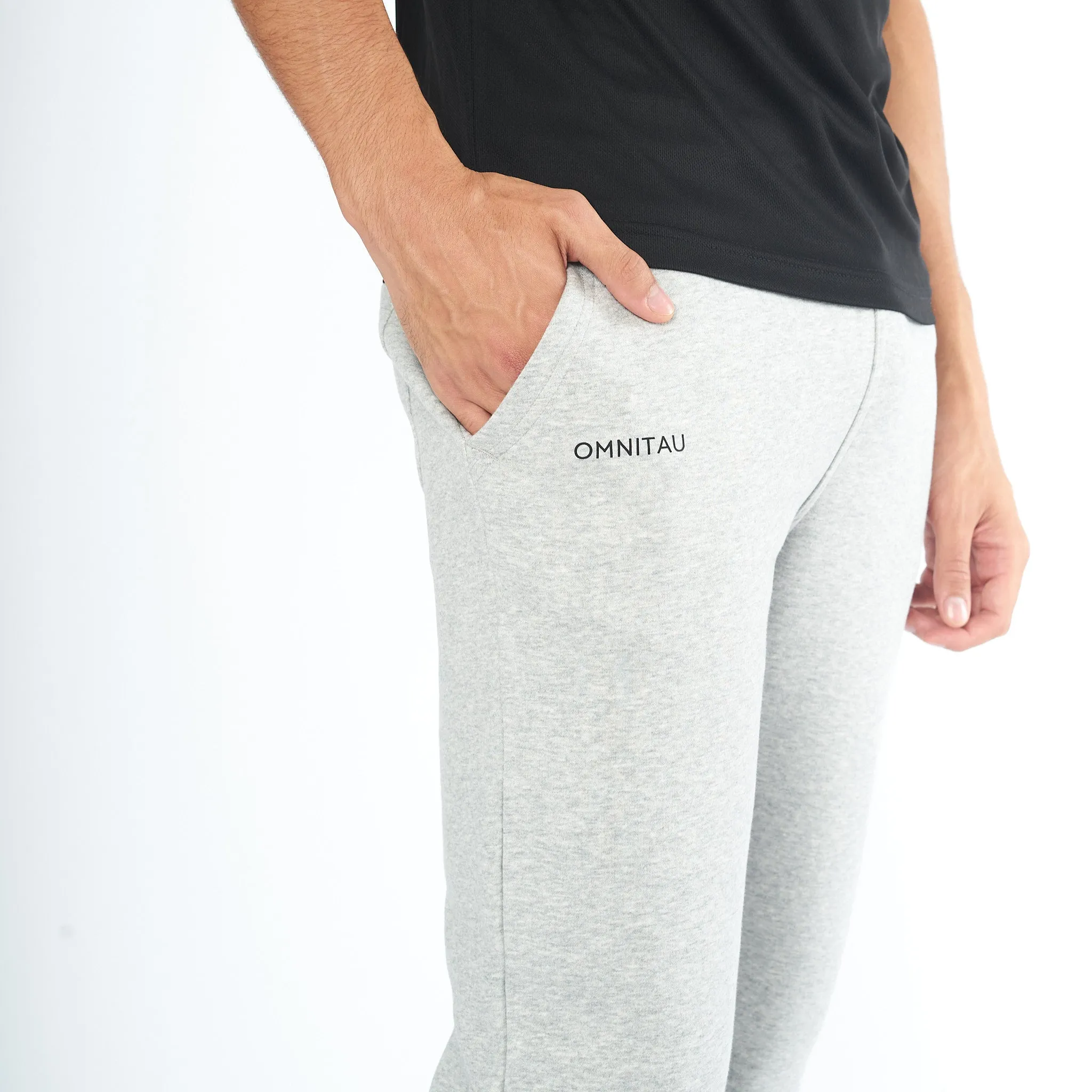 Omnitau Adult's Team Sports Organic Cotton Sweat Pants - Heather Grey
