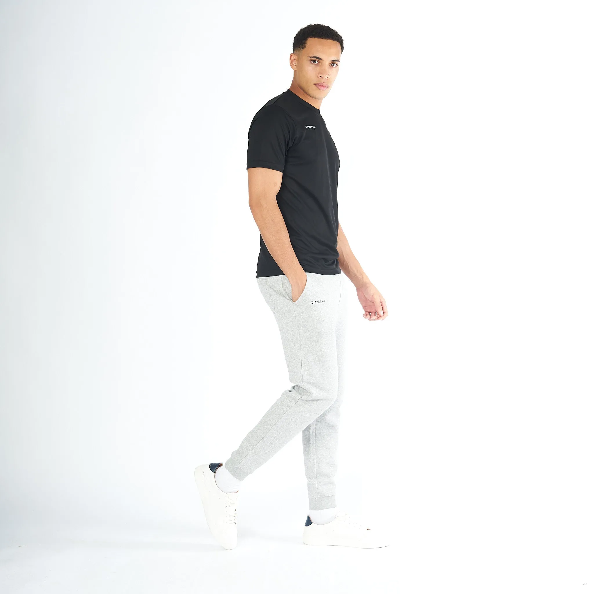 Omnitau Adult's Team Sports Organic Cotton Sweat Pants - Heather Grey