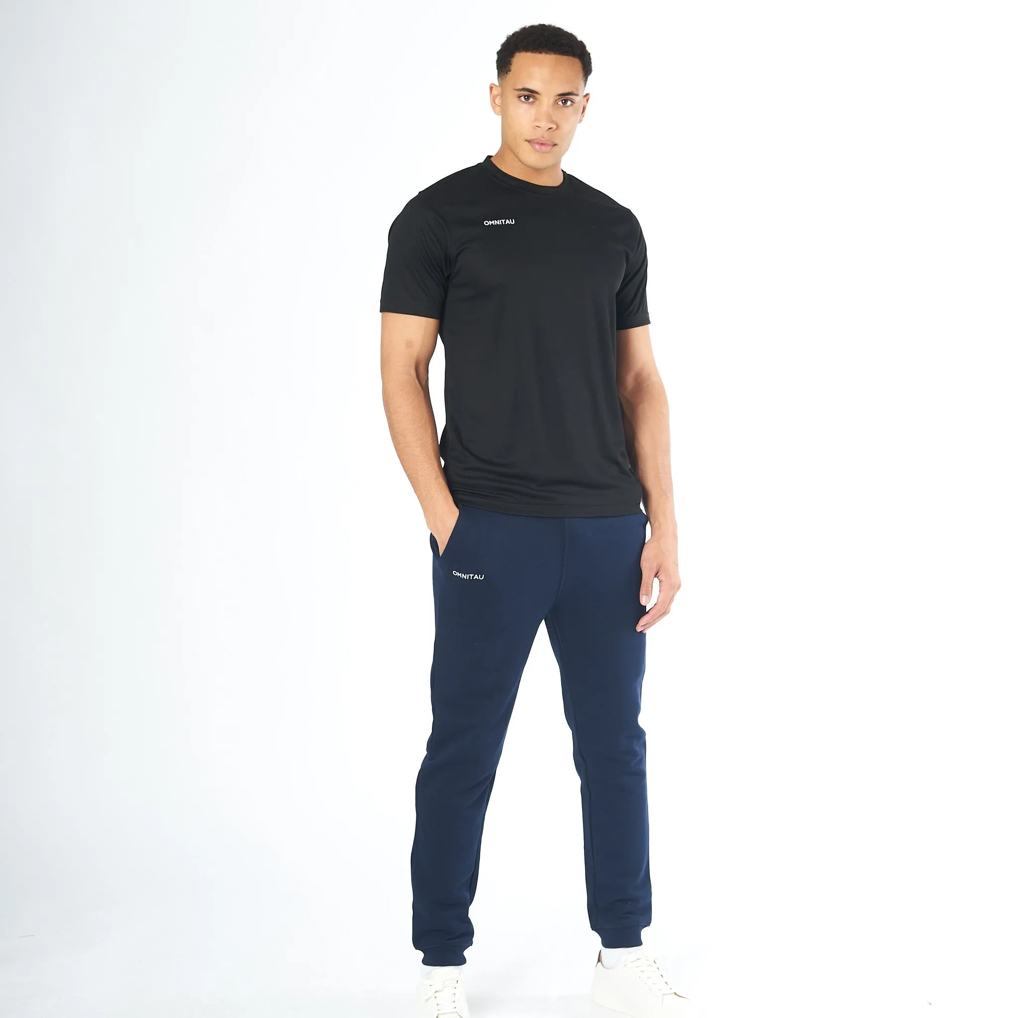 Omnitau Adult's Team Sports Organic Cotton Sweat Pants - Navy