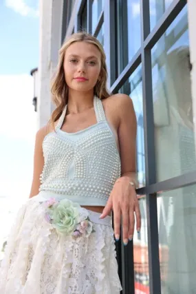 Pearl Halter Top - Perlas