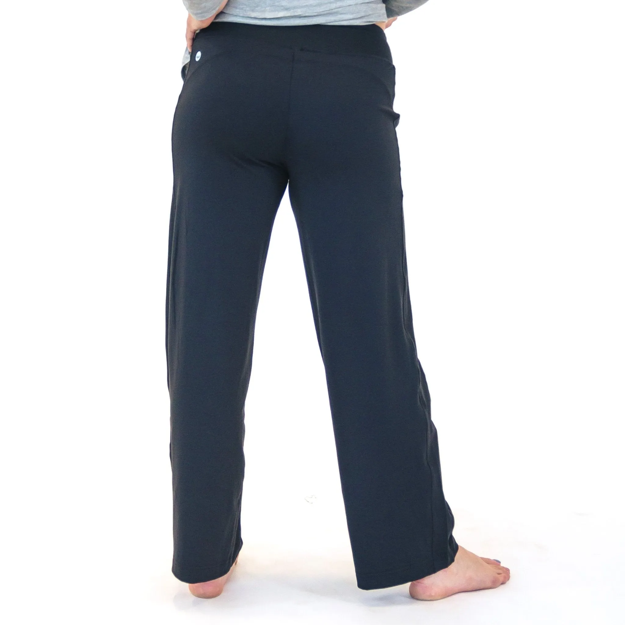 Wide Leg Lounge Pants - Black - FINAL SALE